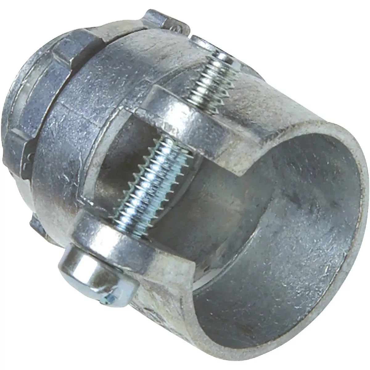 Sigma Engineered Solutions ProConnex 3/8 In. Straight Squeeze Die-Cast Zinc AC/MC/Flex Conduit Connector