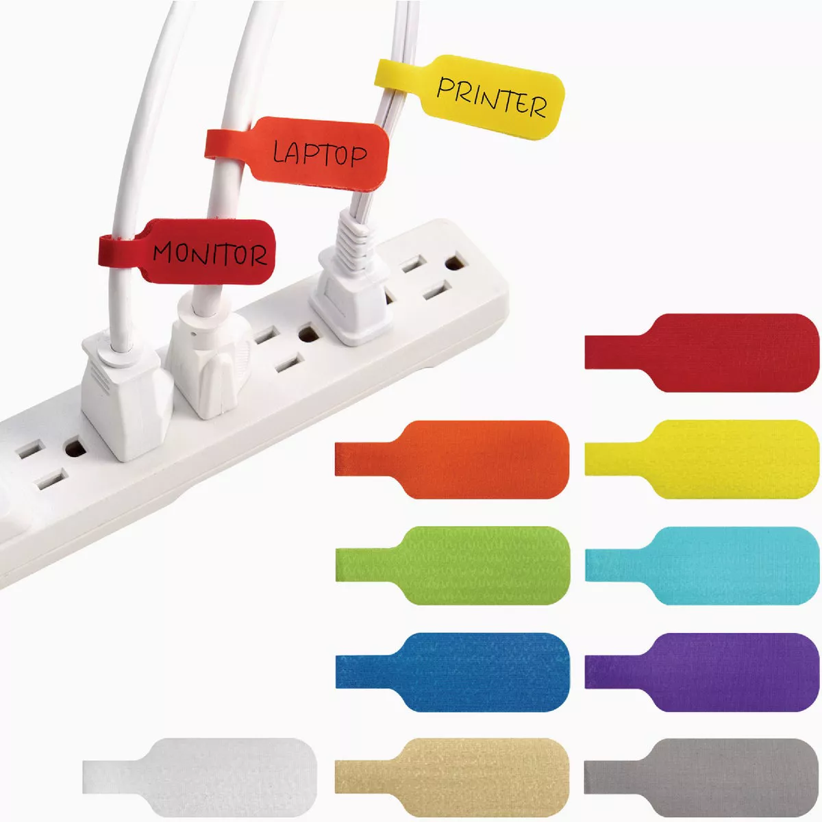 Wrap-It Storage Medium Multi-Color Cable Labels (10-Pack) - photo 2