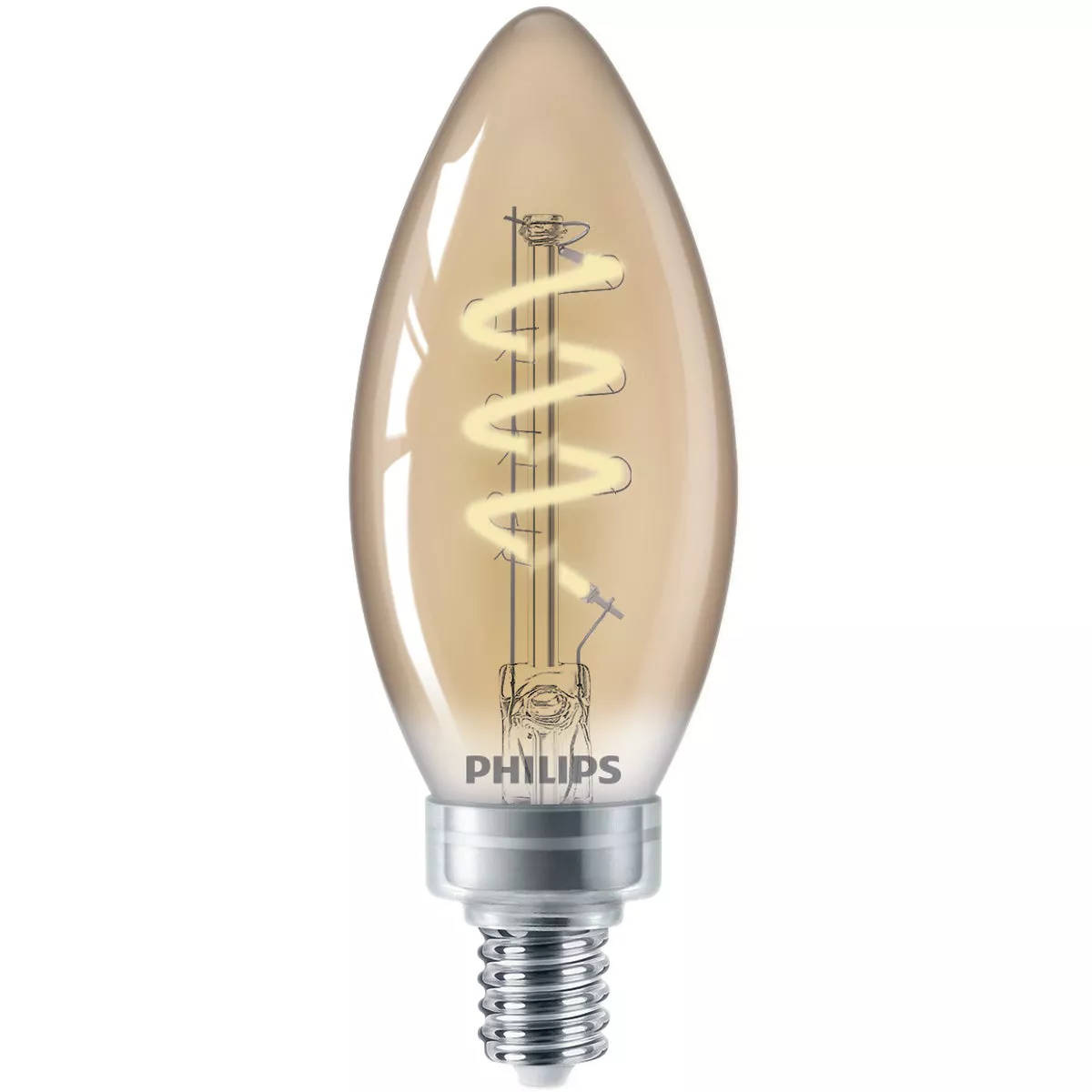 Philips Vintage 25W Equivalent Amber B11 Medium LED Decorative Light Bulb - photo 3