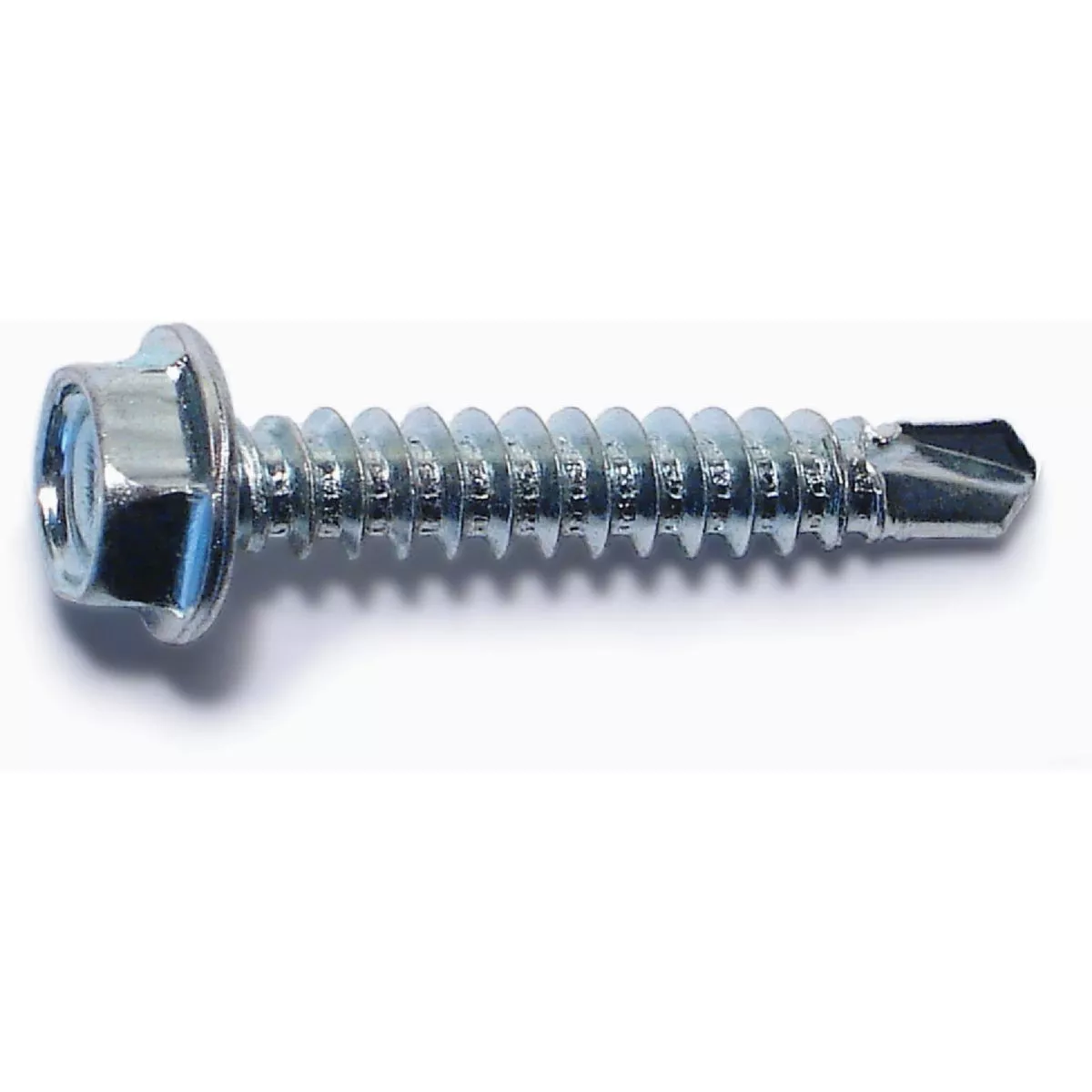 Midwest Fastener #8-18 x 1 In. Zinc Plated Steel Hex Washer Head Self-Drilling Screws (50 Ct.)