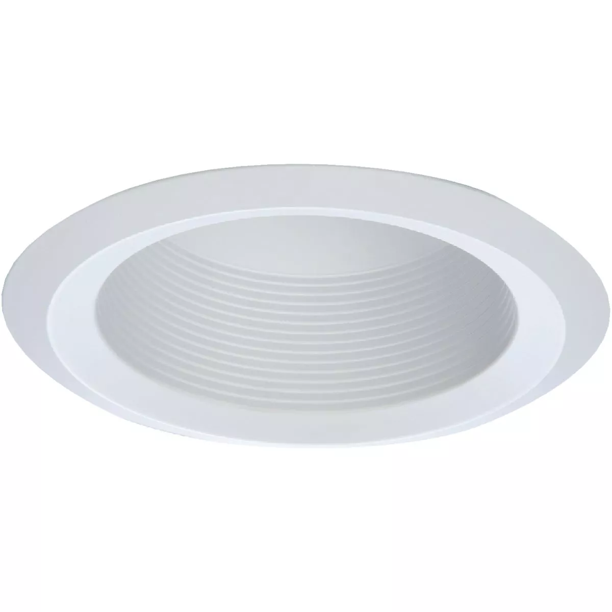 Halo 6 In. White Cone Baffle with Self-Flange Recessed Light Fixture Trim