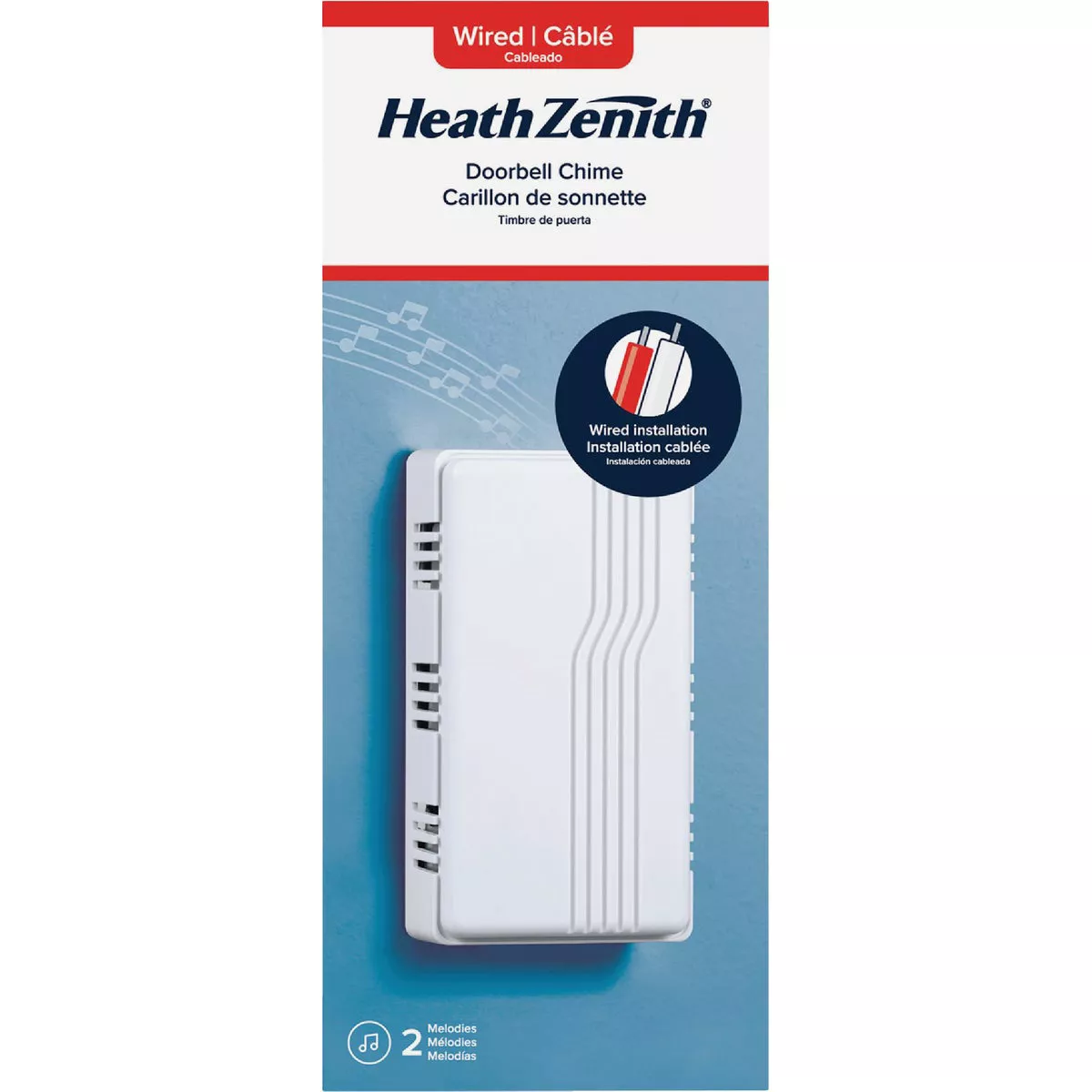 Heath Zenith White Plastic Wired Door Chime - photo 2