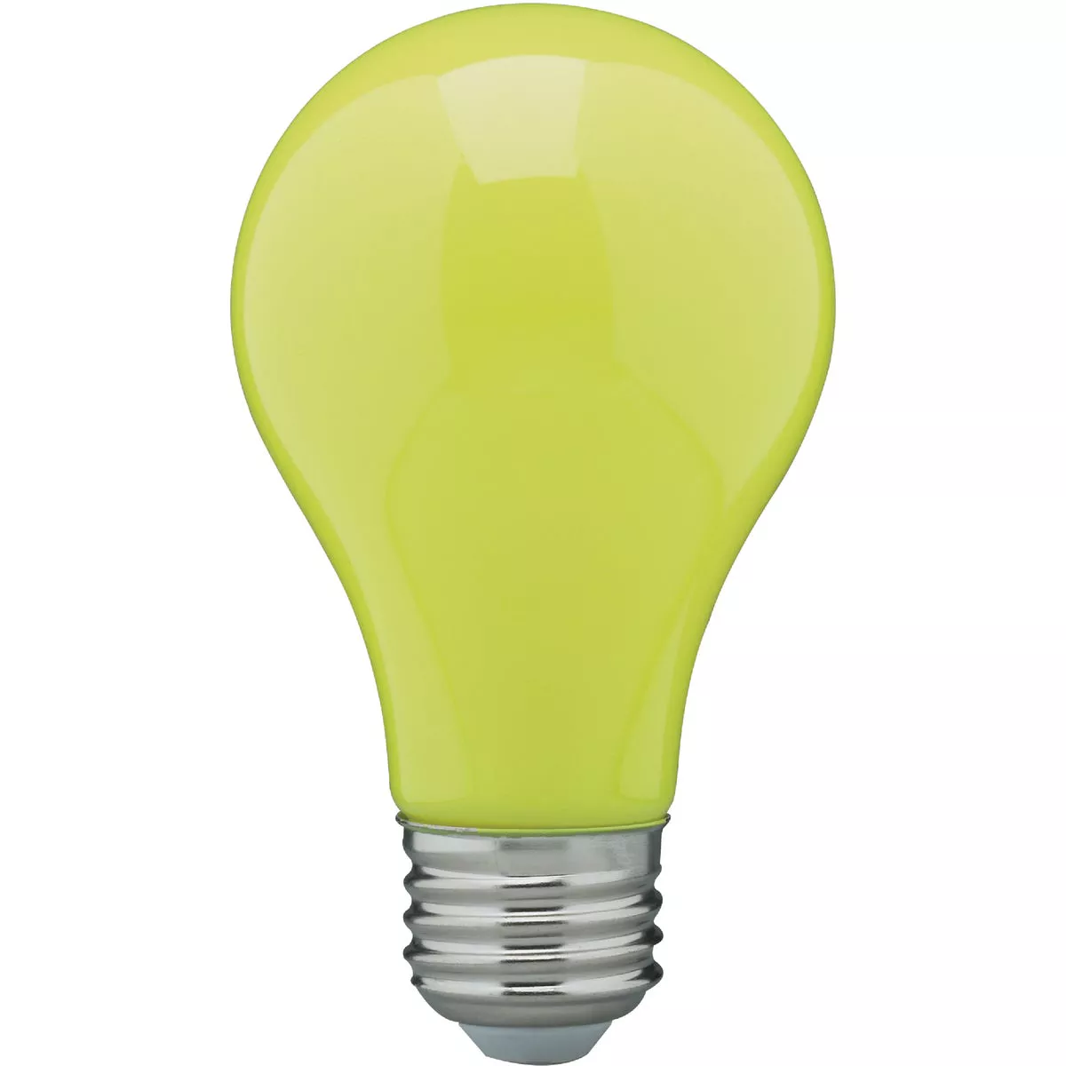 Satco 60W Equivalent Yellow A19 Medium LED Bug Light Bulb