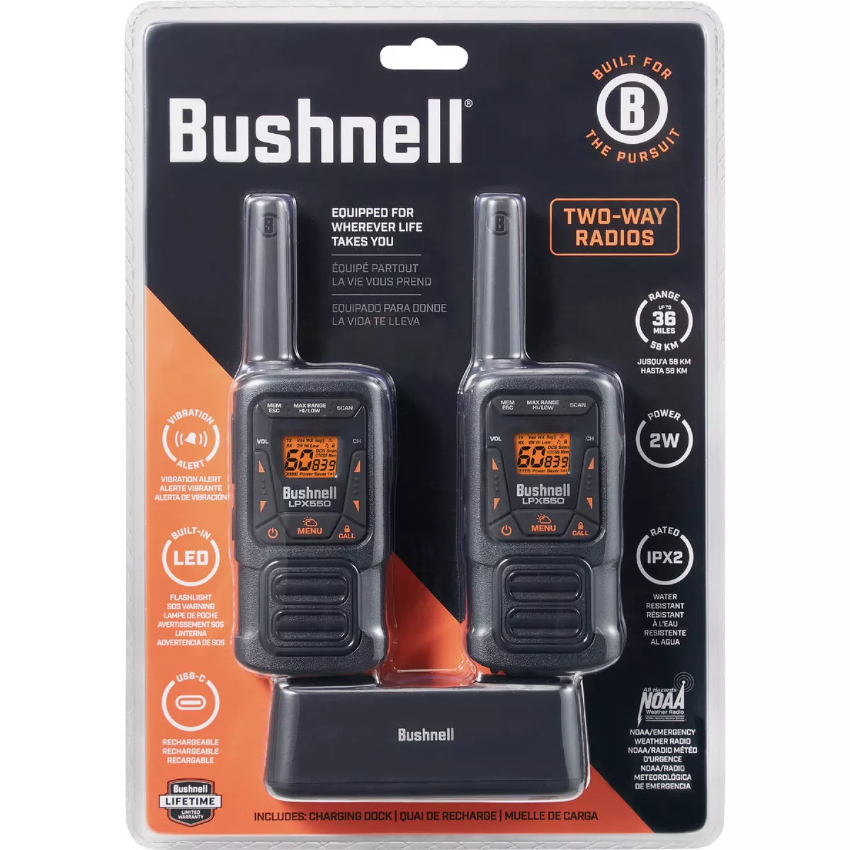 Bushnell 60-Channel 2W FRS Walkie Talkie - photo 2