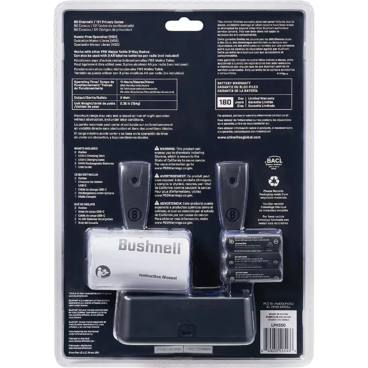 Bushnell 60-Channel 2W FRS Walkie Talkie - photo 4