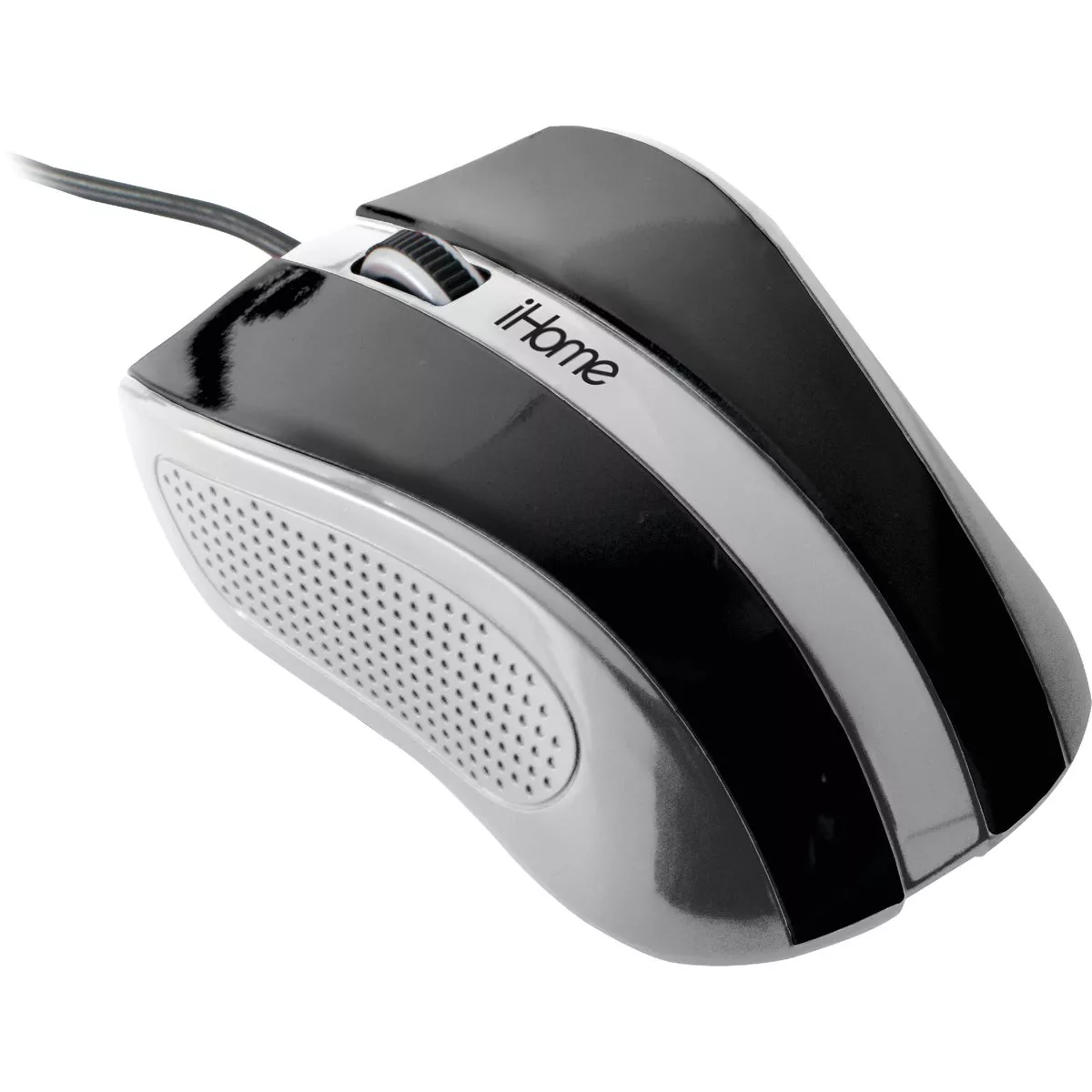 iHome Black Corded Precision Desktop 3-Button Mouse