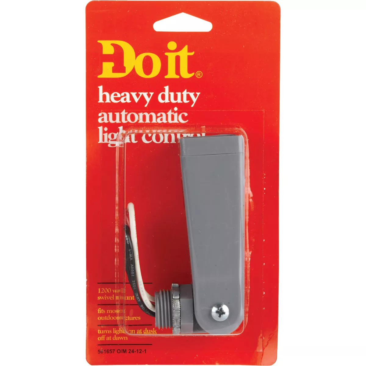 Do it Hard Wire Gray Heavy-Duty Swivel Base Photocell Lamp Control - photo 2