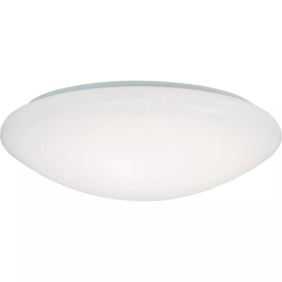 Metalux 15 In. White LED Flush Mount Ceiling Light Fixture with Selectable Color Temperature