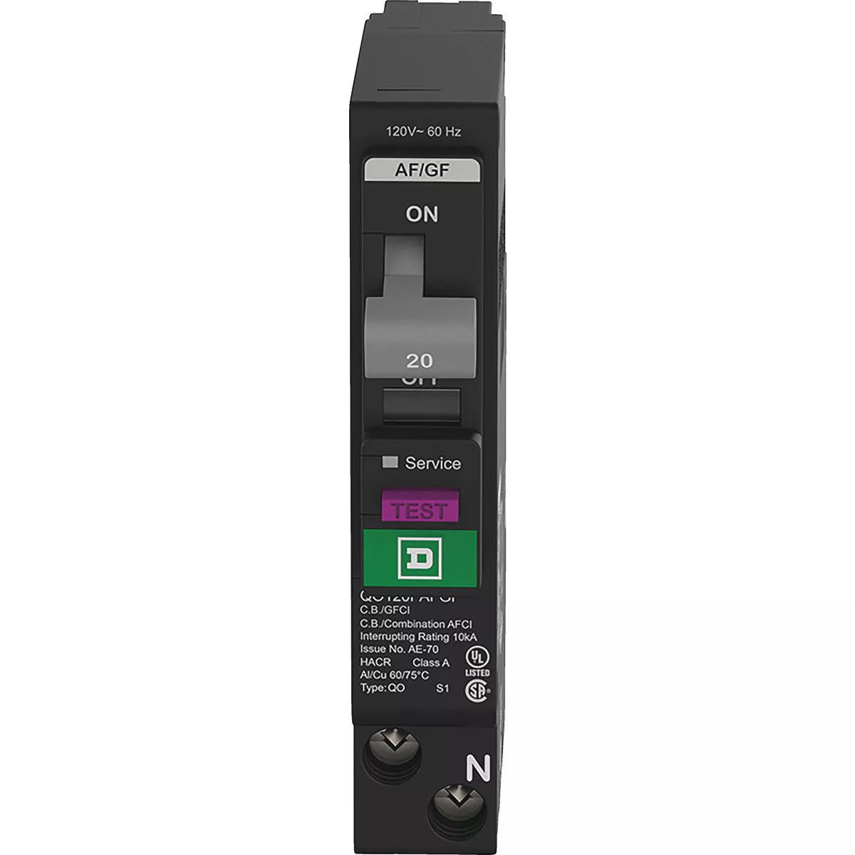 Square D QO 20A Single-Pole Dual Function Circuit Breaker - photo 3