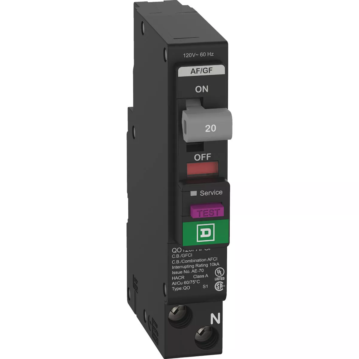 Square D QO 20A Single-Pole Dual Function Circuit Breaker - photo 6