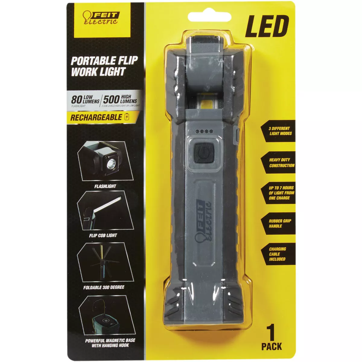 Feit Electric 500 Lm. LED Rechargeable Handheld Work Light - photo 2