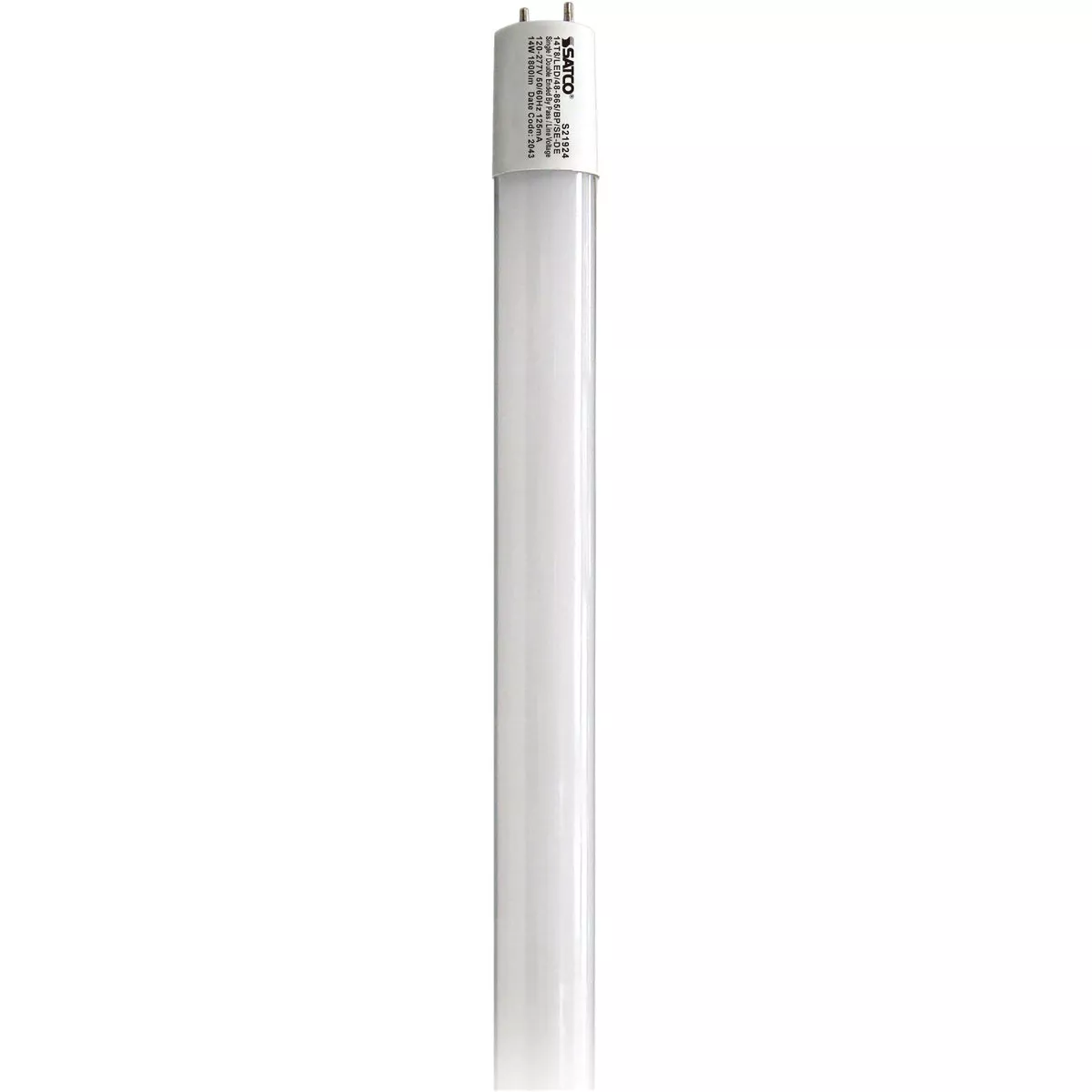 Satco 32W Equivalent 48 In. Daylight T8 Bi-Pin Ballast Bypass LED Tube Light Bulb