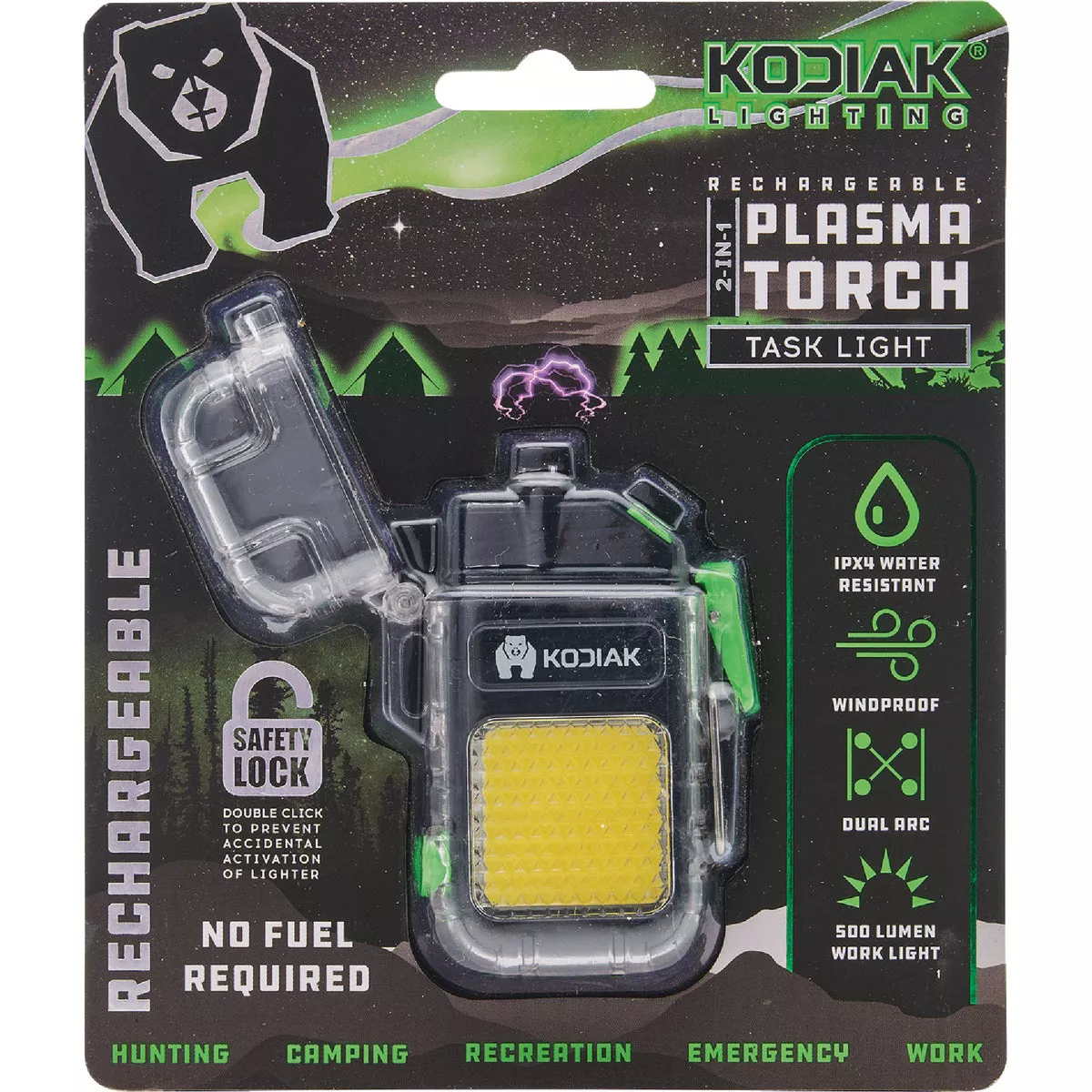Kodiak Mini Rechargeable Plasma Lighter with COB LED Task Light - photo 2