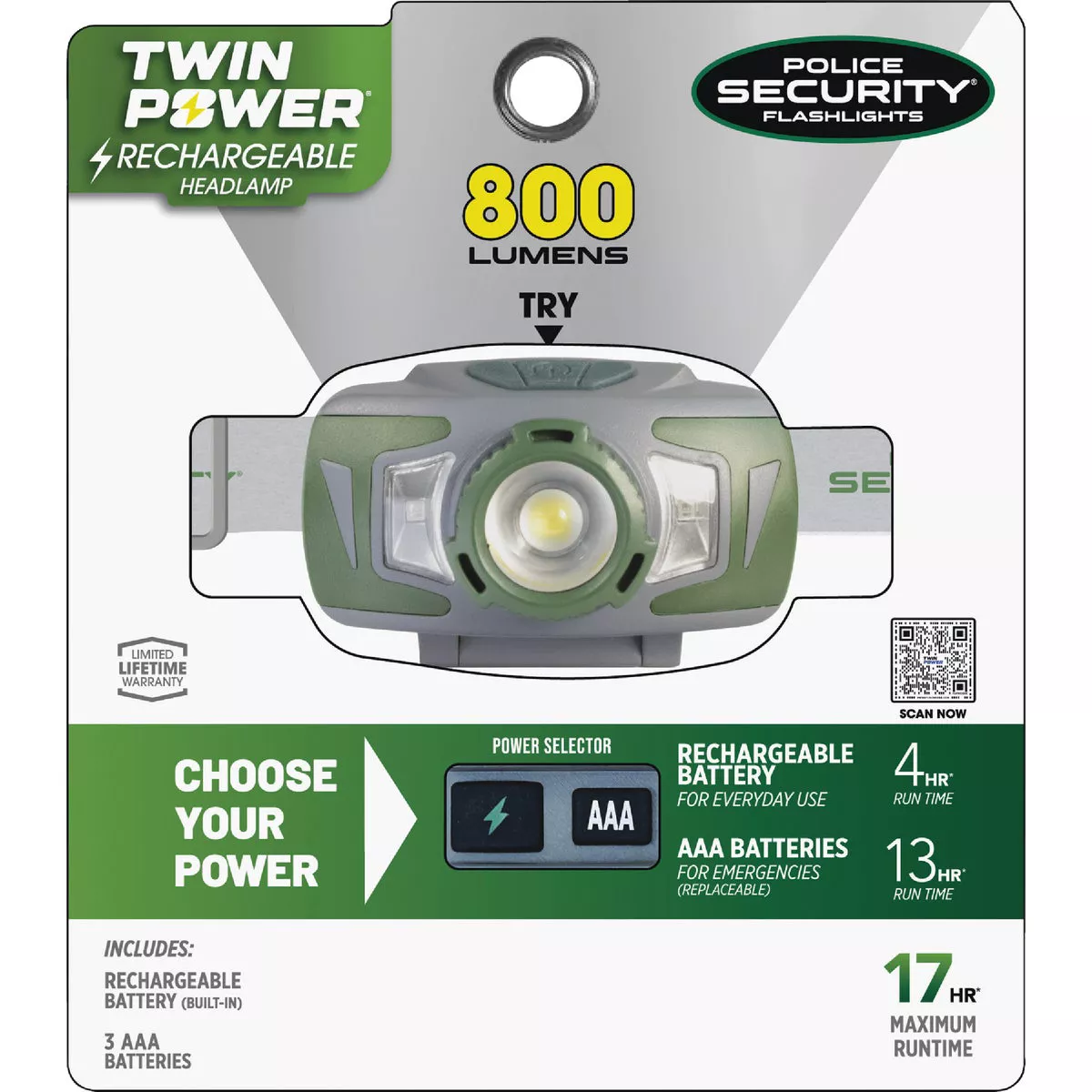 Police Security Ryder Twin Power 800 Lm. LED Headlamp - photo 2