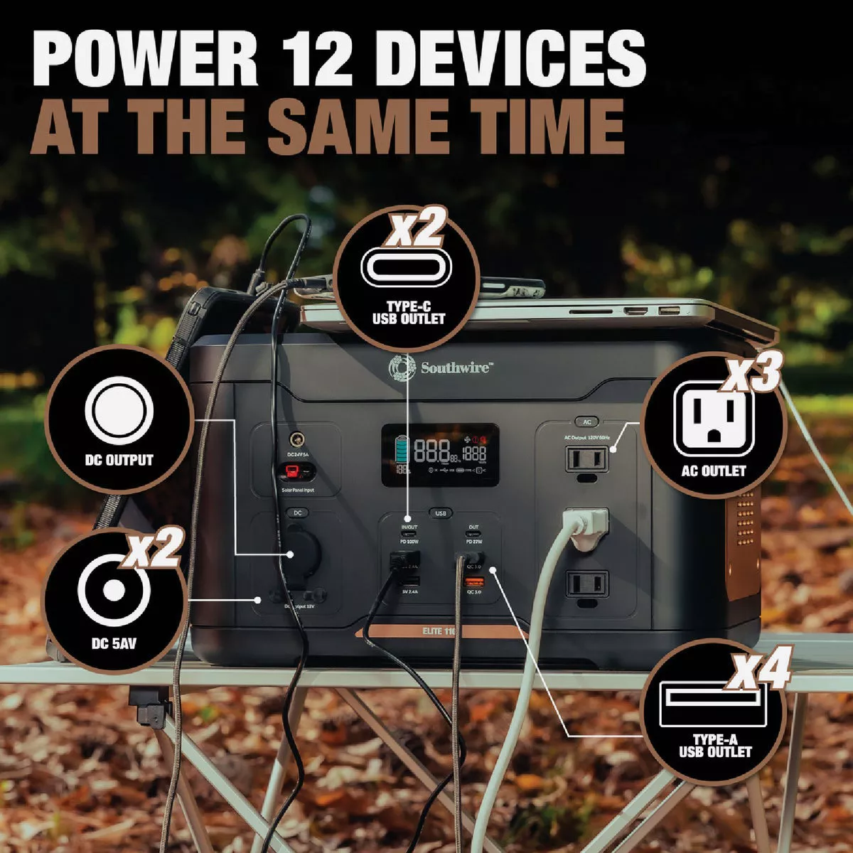 Southwire Elite 1100 Series 1166W 120V Portable Power Station - photo 4