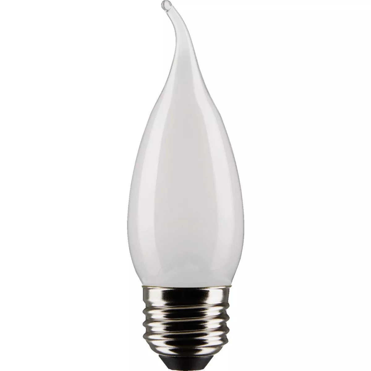 Satco 40W Equivalent Warm White Frosted CA10 Medium LED Decorative Light Bulb (2-Pack)