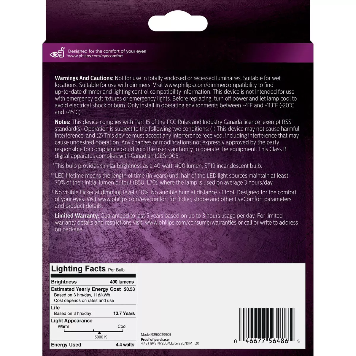 Philips Vintage 40W Equivalent Daylight ST19 Medium LED Decorative Light Bulb (2-Pack) - photo 5