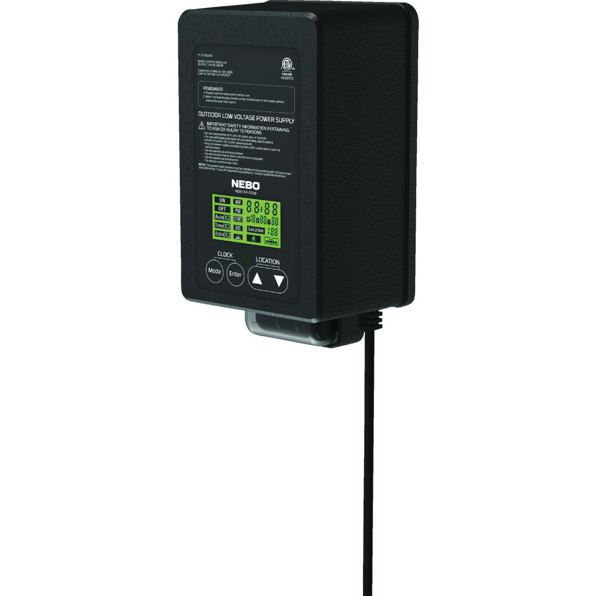 Nebo 120W 4Mode Low Voltage Landscape Lighting Hub/Transformer with Photocell Sensor Do it Best