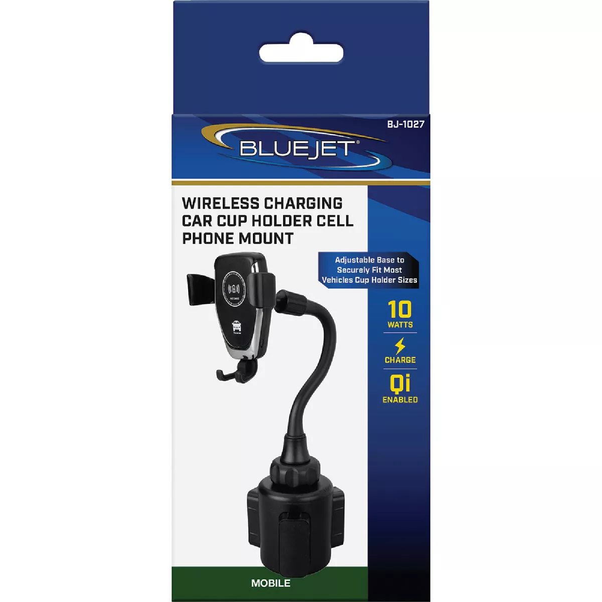 Blue Jet Cup Holder Black Universal Wireless Charger Phone Holder - photo 2