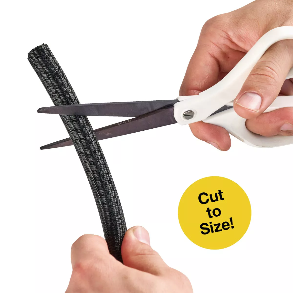 Wrap-It Storage 10 Ft. x 3/4 In. Black Mesh Cable Sleeve - photo 7