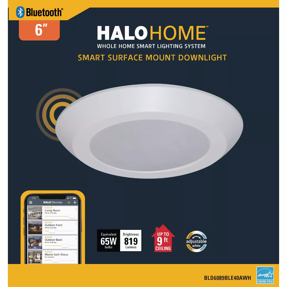 Halo 6 In. New Construction/Remodel Non-IC Rated Tunable Smart LED Recessed Light Fixture - photo 2