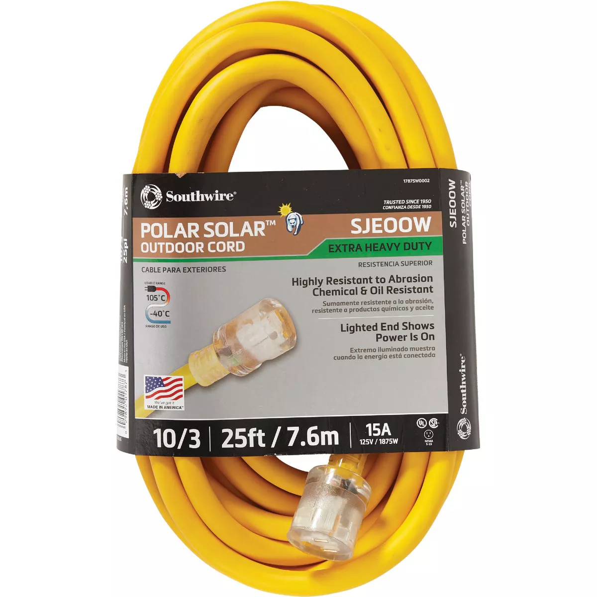 Coleman Cable 25 Ft. 10/3 Cold Weather Extension Cord - photo 2