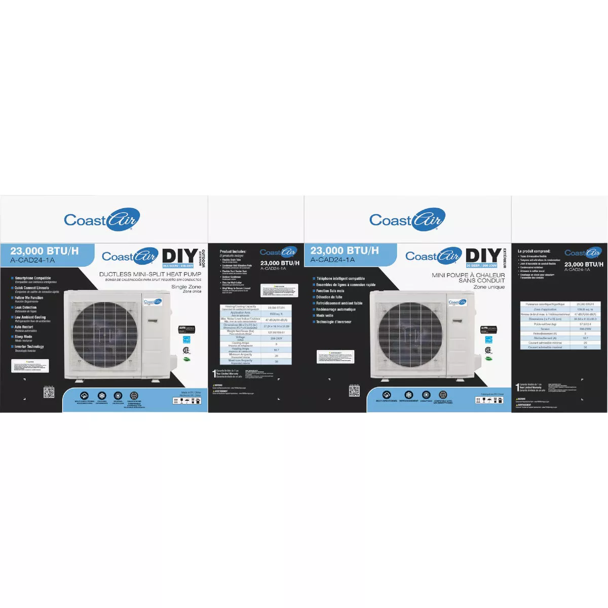 Coast Air 23,000 BTU 1200 Sq. Ft. Mini-Split Room Air Conditioner & Heat Pump - photo 4
