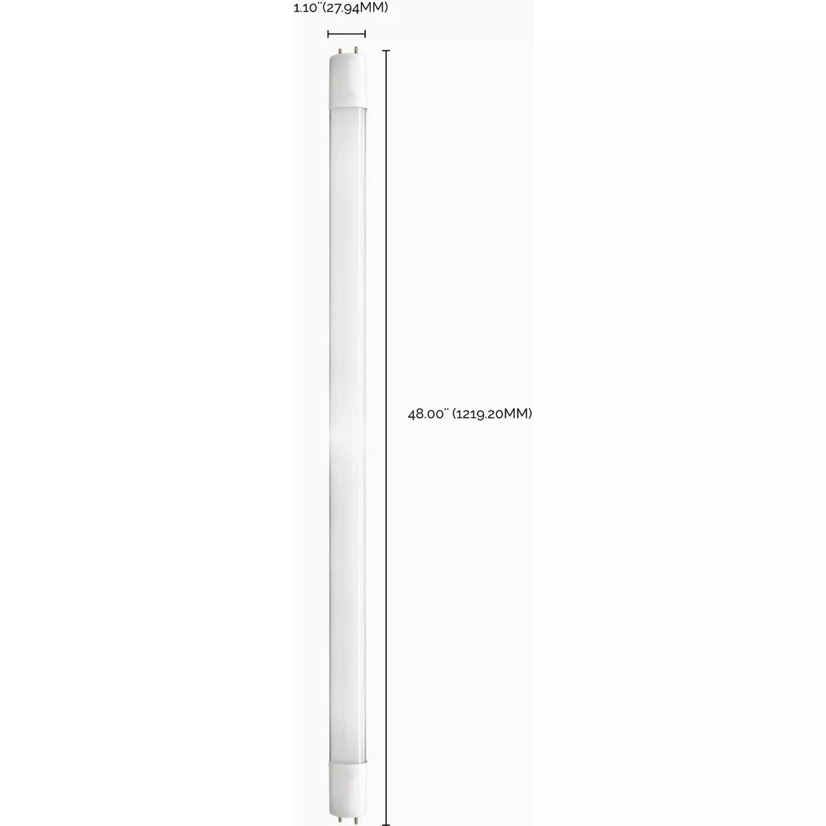 Satco 32W Equivalent 48 In. Natural Light T8 Medium Bi-Pin Ballast Bypass DLC Listed LED Tube Light Bulb - photo 4