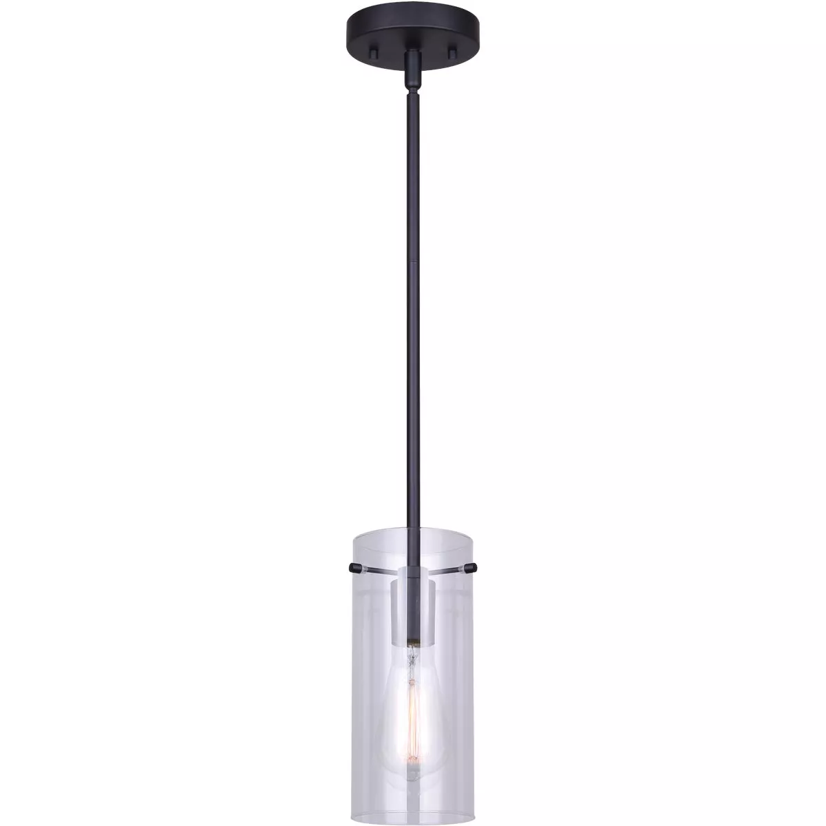 Home Impressions Joni 1-Bulb Black Incandescent Pendant Light Fixture