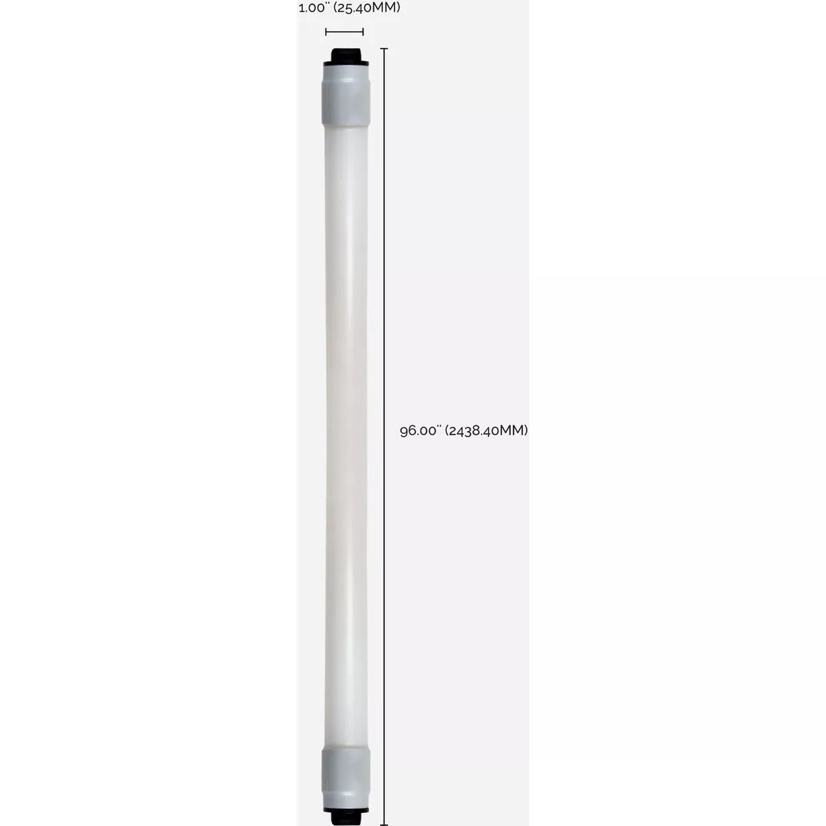 Satco 110W Equivalent 96 in. Daylight T8 Recessed Double Contact LED Tube Light Bulb - photo 3
