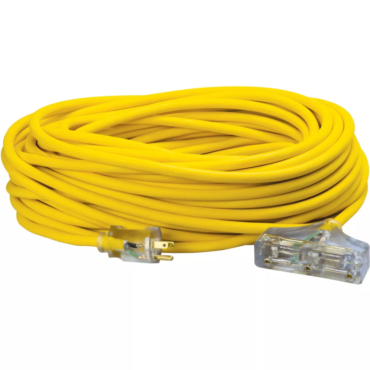 Coleman Cable Polar Solar 100 Ft. 12/3 Cold Weather 3-Outlet Extension Cord - photo 2
