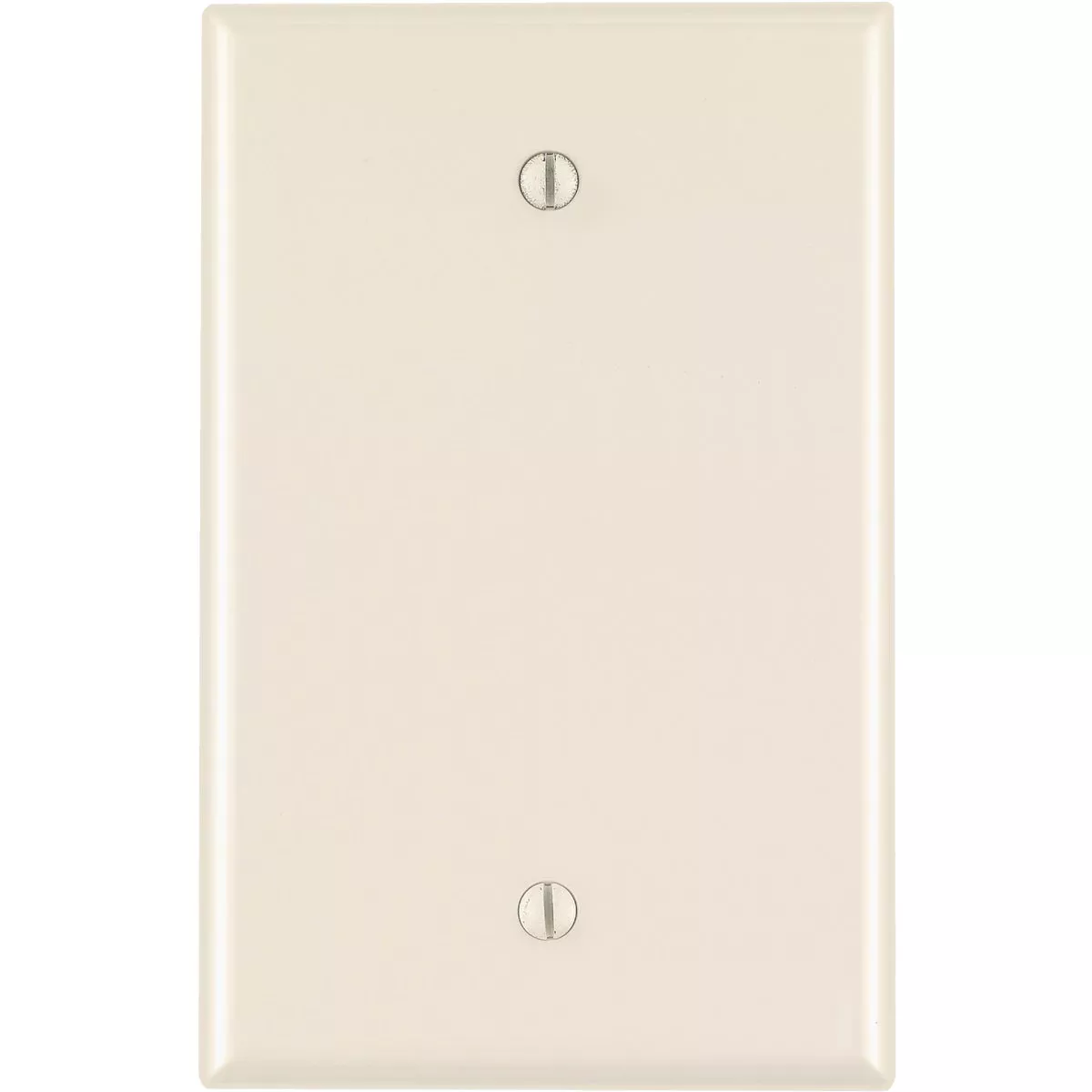 Leviton 1-Gang Mid-Way Thermoplastic Nylon Blank Wall Plate, Light Almond