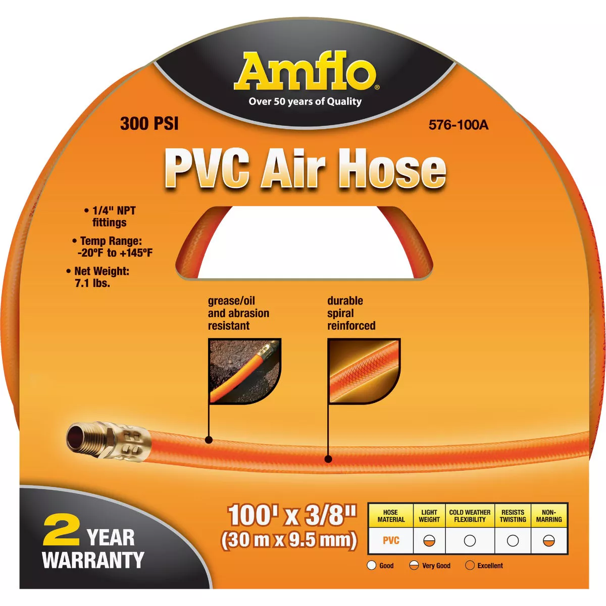 Amflo 3/8 In. x 100 Ft. PVC Air Hose - photo 2