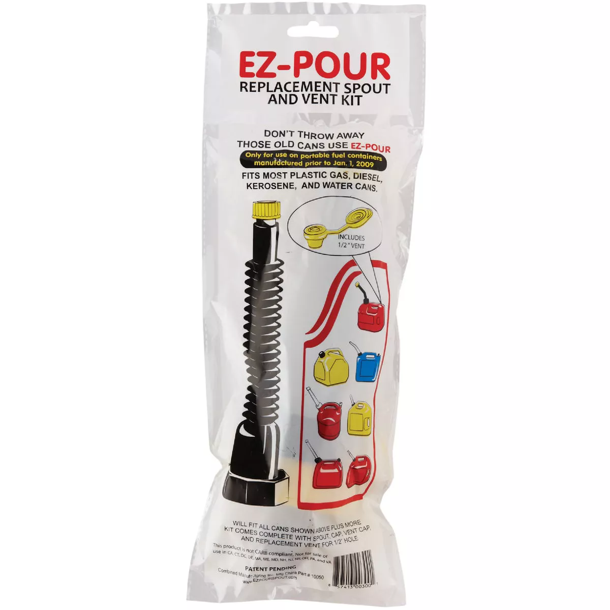 EZ-Pour 8 In. L Fuel Can Spout and Vent Replacement Kit - photo 2