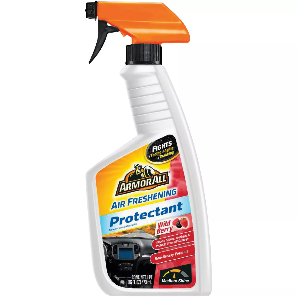  Armor All 16 Oz. Pump Spray Air Freshening Protectant, Wild Berry Scent