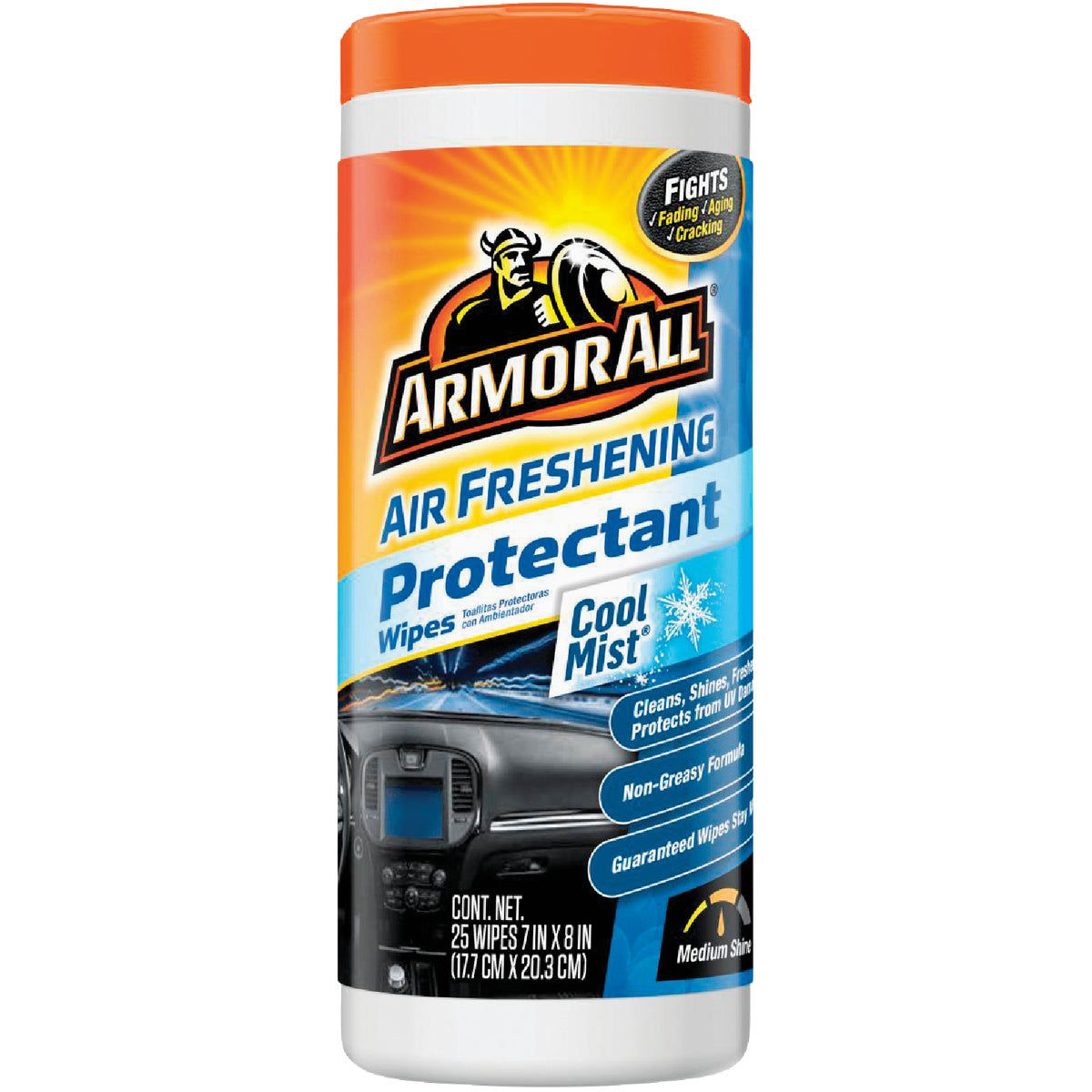 Armor All Cool Mist Scent Air Freshening Protectant Wipe (25