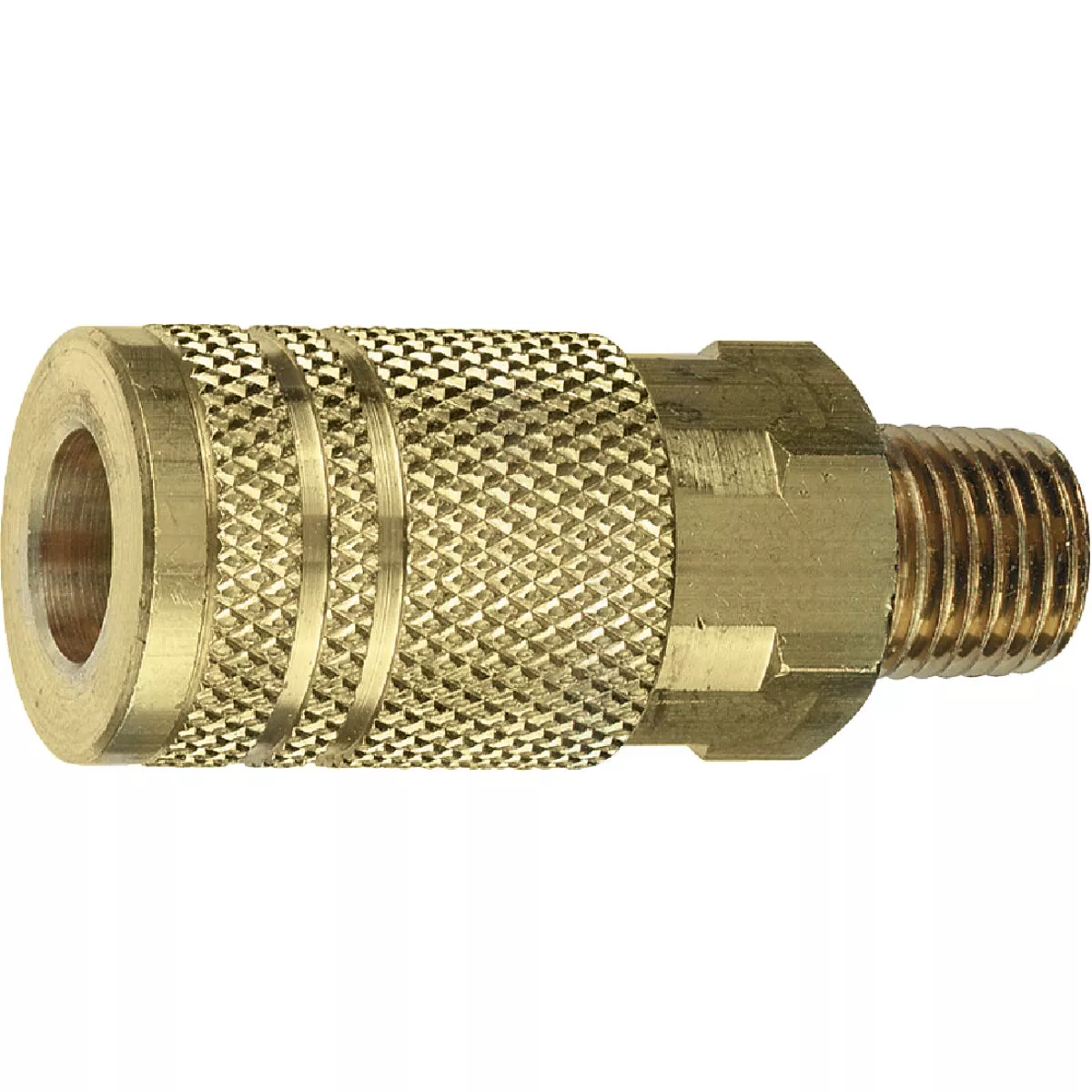 Tru-Flate Industrial/Milton Series Push-to-Connect 3/8 In. MNPT Coupler - photo 2