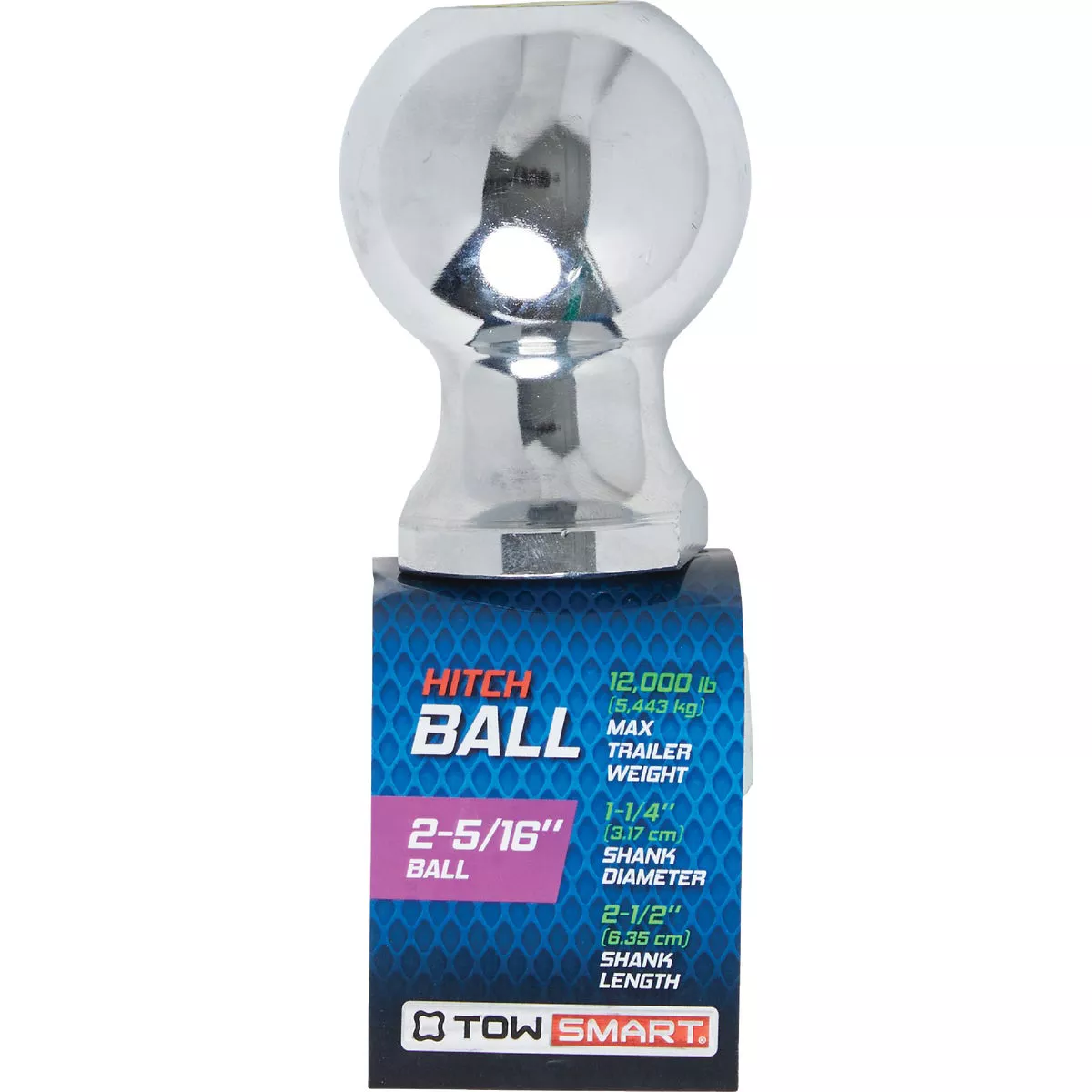 TowSmart Class IV 2-5/16 In. x 1-1/4 In. x 2-1/2 In. Hitch Ball, 12,000 Lb. Capacity - photo 2