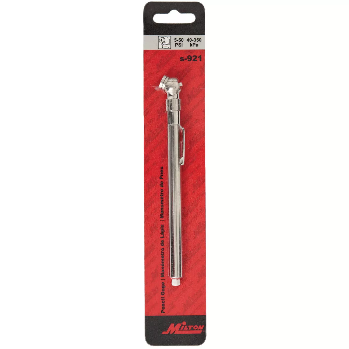Milton 5-50 psi Chrome-Plated Tire Gauge - photo 2