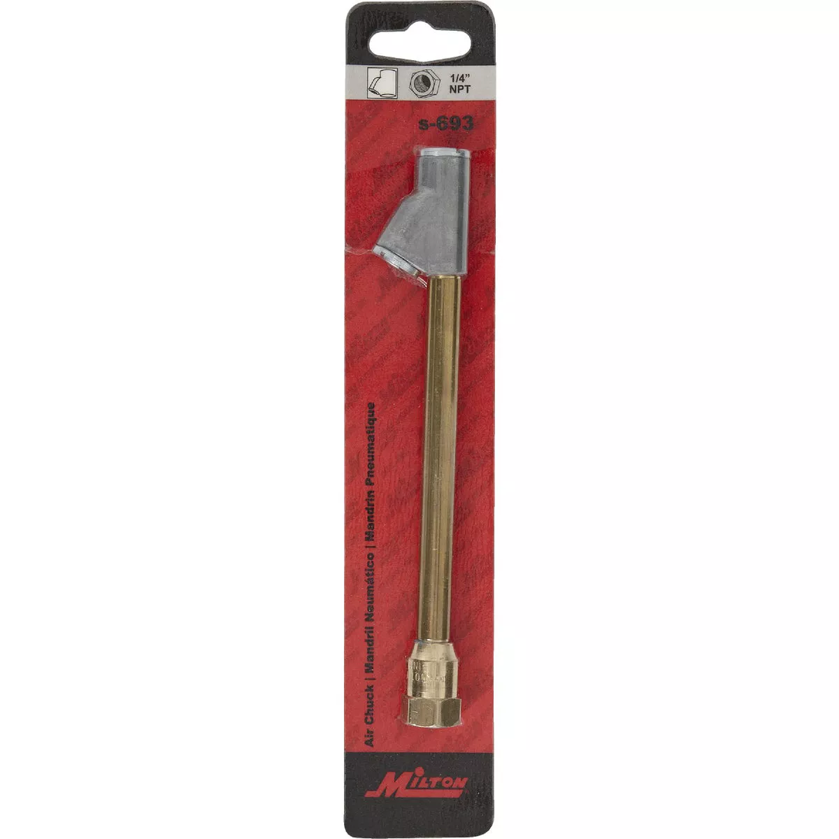 Milton 1/4 In. FNPT 150 psi Straight Foot Dual Head Air Chuck - photo 2
