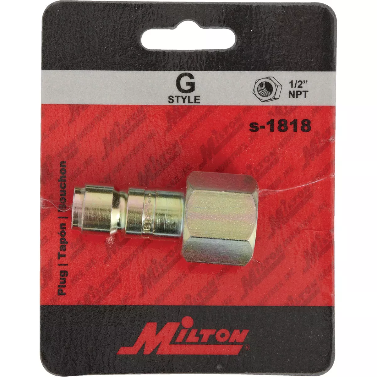 Milton 1/2 In. FNPT G-Style Hardened Steel Plug - photo 2
