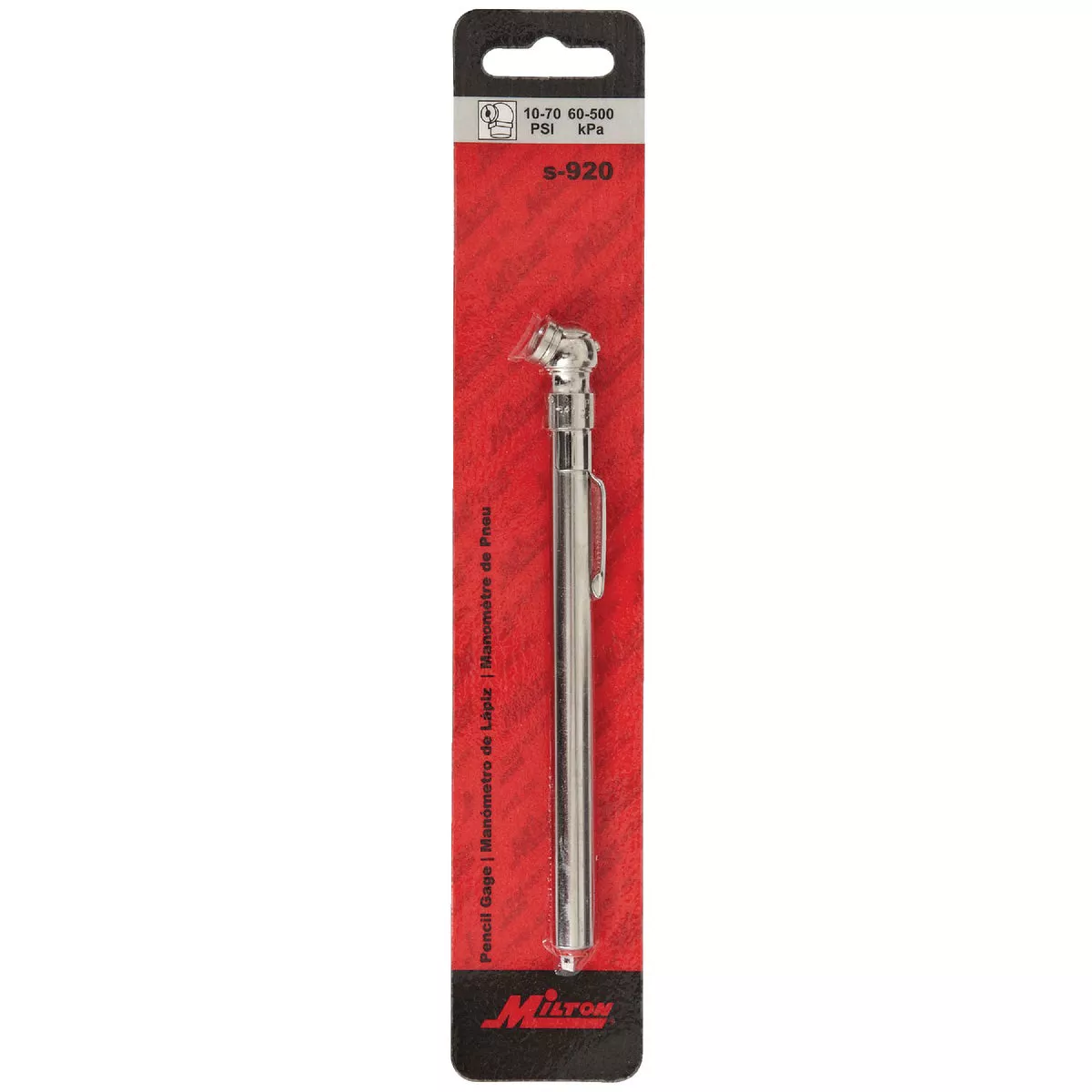 Milton 10-70 psi Chrome-Plated Tire Gauge - photo 2