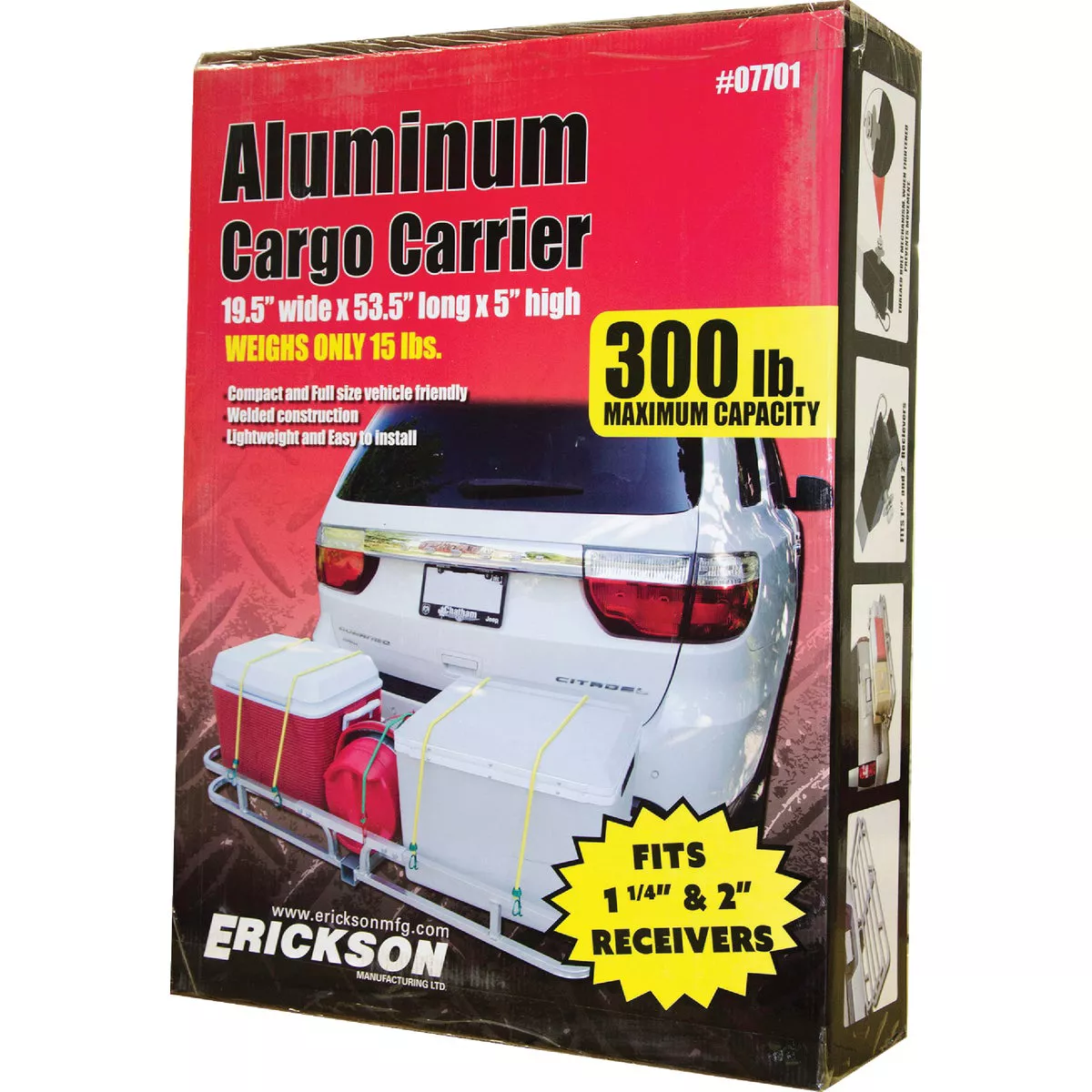 Erickson Aluminum Cargo Carrier, 300 Lb. Capacity - photo 2