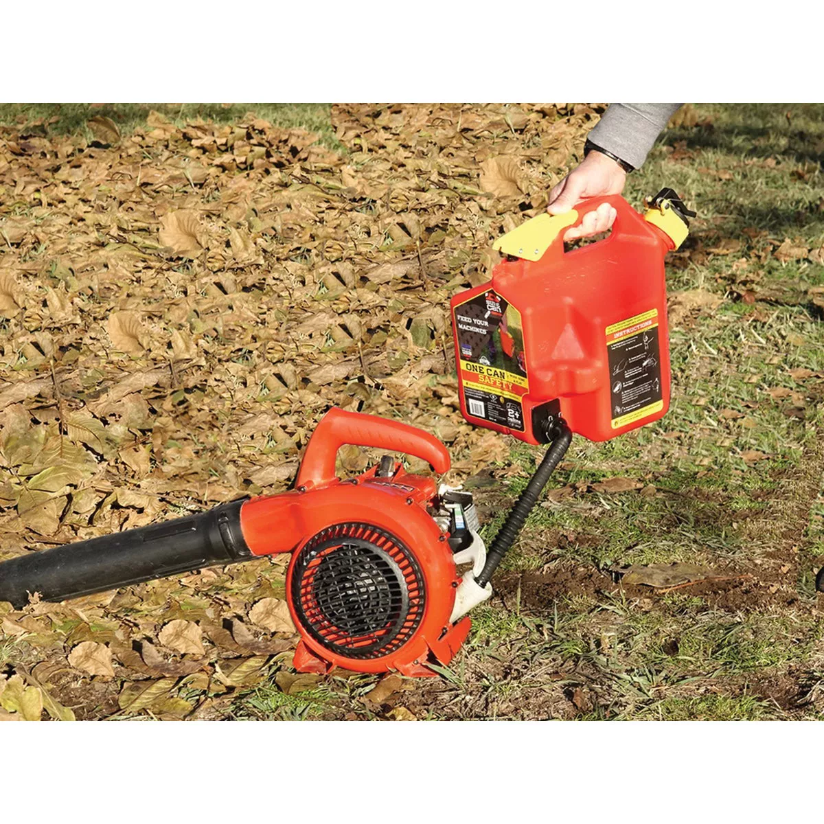 SureCan 2+ Gal. Plastic Gasoline Fuel Can, Red - photo 6