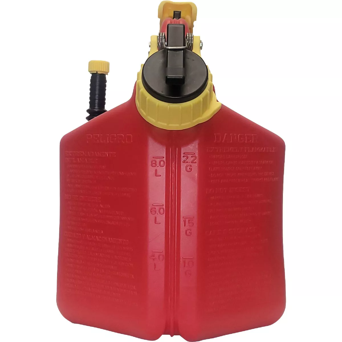 SureCan 2+ Gal. Plastic Gasoline Fuel Can, Red - photo 3