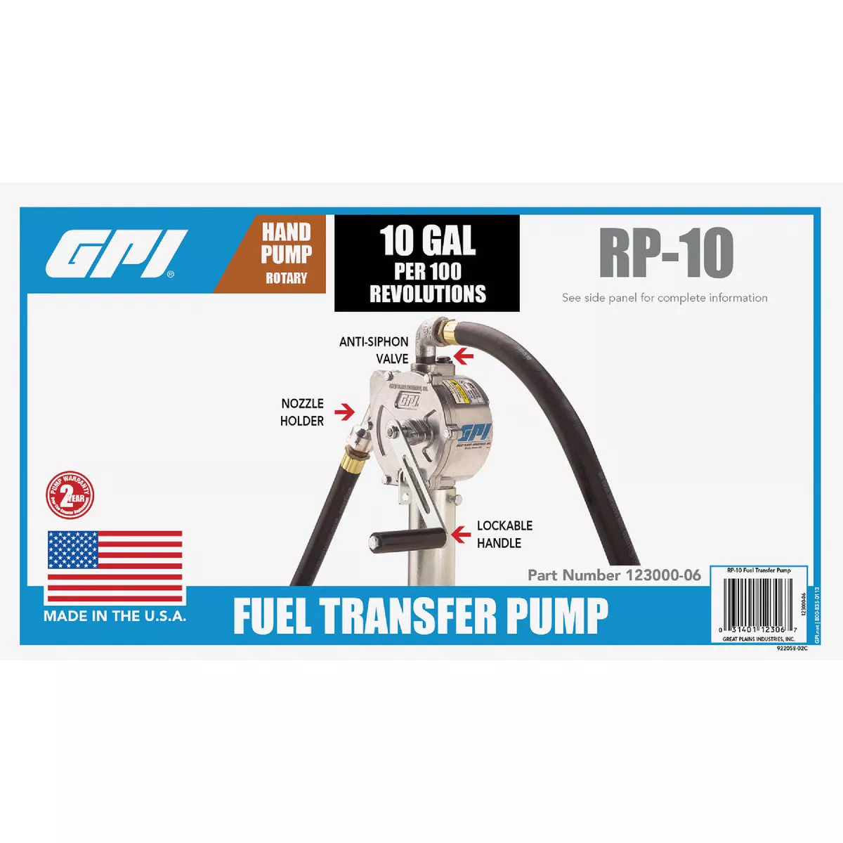 GPI Rotary Hand Pump - photo 2