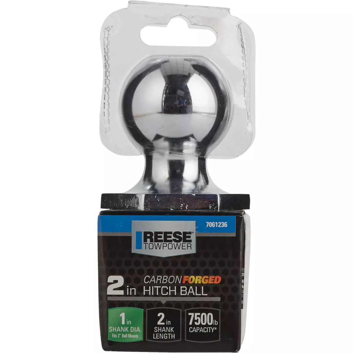 Reese Towpower Class IV Carbon Forged Interlock Hitch Ball, 2 In. - photo 2