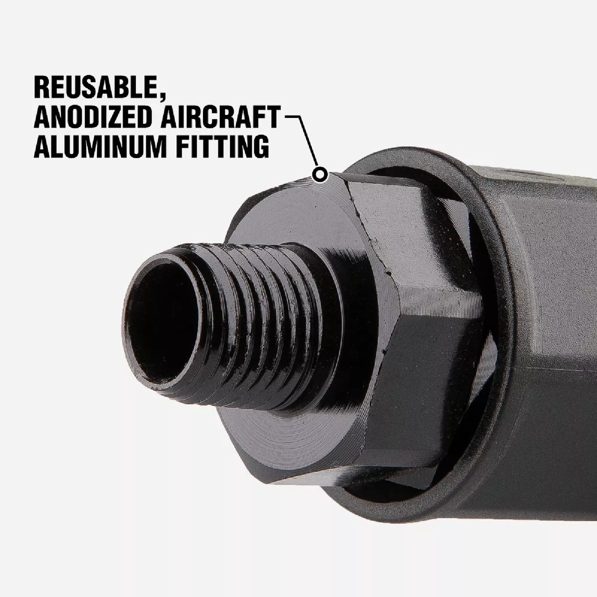 Flexzilla Pro 3/8 In. Barb 1/4 In. MNPT Reusable Air Hose End with Swivel - photo 3