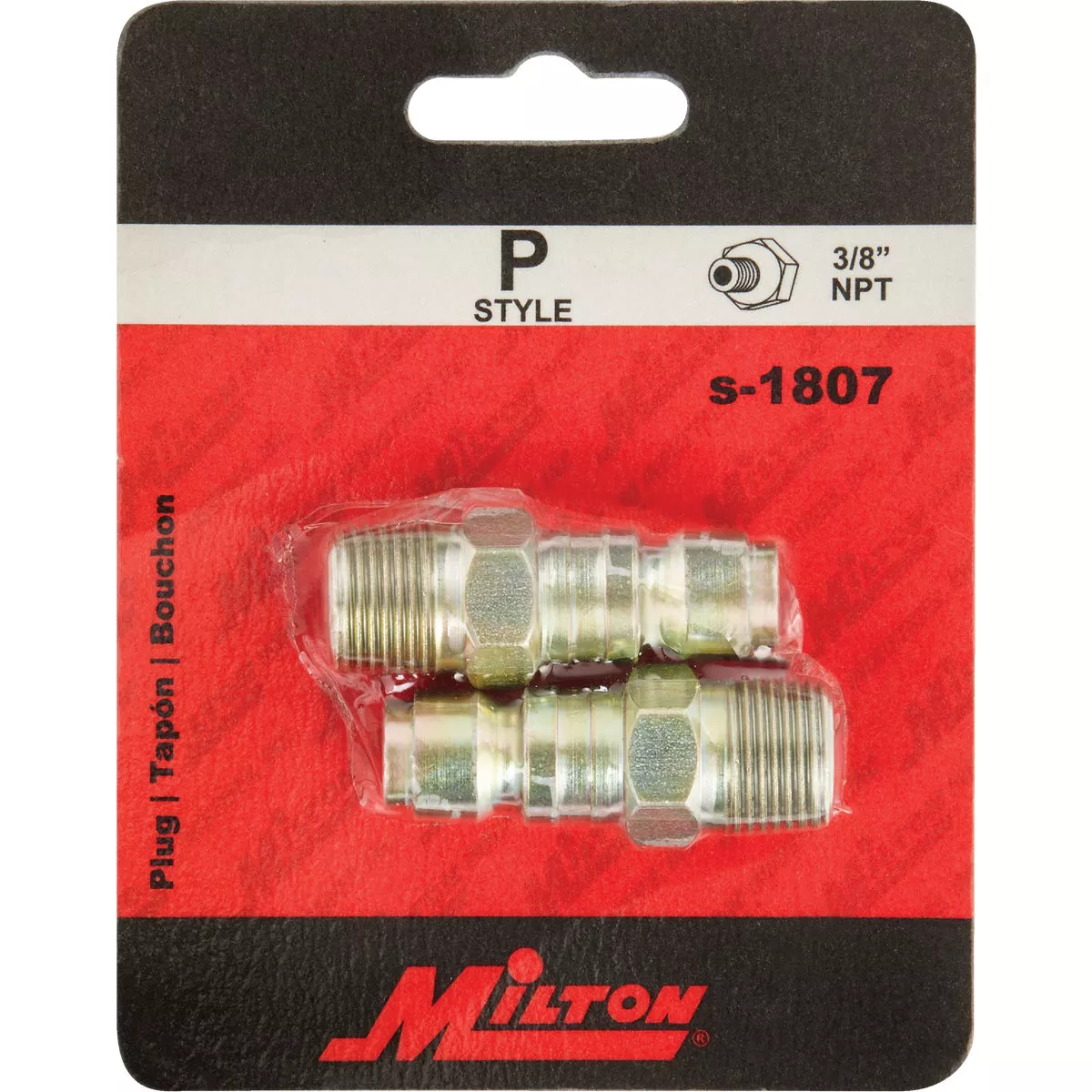 Milton P-Style 3/8" MNPT Plug (2-Pack) - photo 2