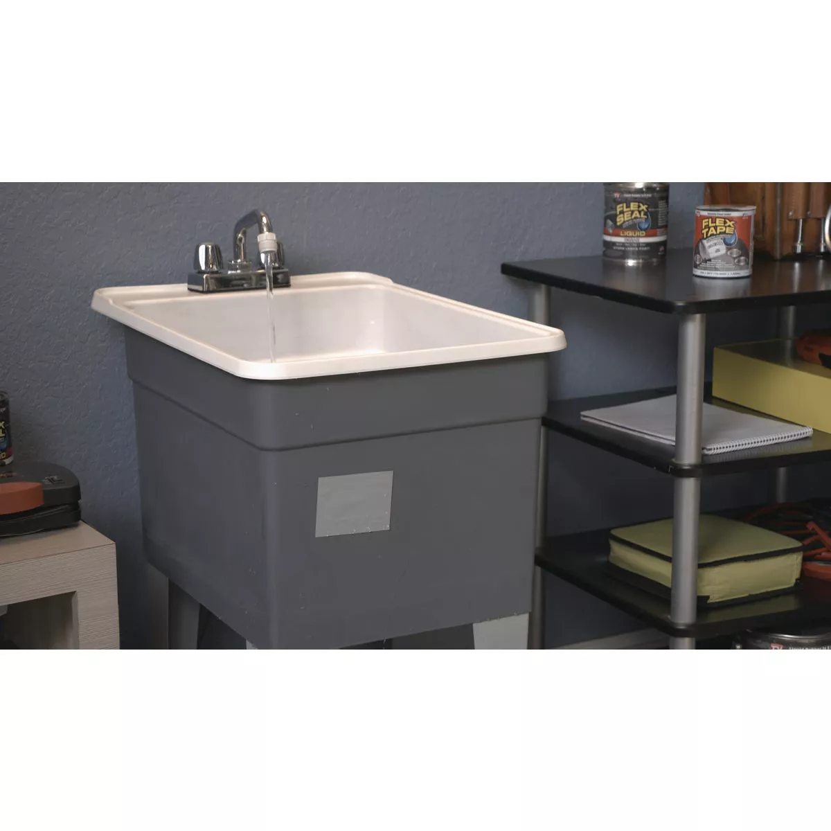 Flex Tape 8 In. x 5 Ft. Repair Tape, Gray - photo 3